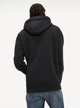 TJM REFLECTIVE FLAG HOODIE TOMMY BLACK