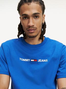 TJM STRAIGHT SMALL LOGO TEE SURF THE WEB