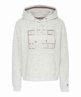 TJW ESSENTIAL LOGO HOODIE PALE GREY