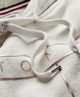 TJW ESSENTIAL LOGO HOODIE PALE GREY