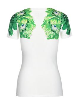 SS VN FLOWER TEE TRUE WHITE / GREEN