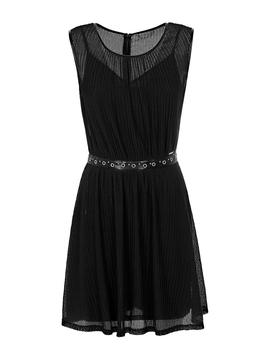 PERFORATED DRESS JET BLACK