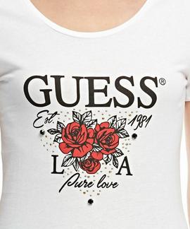 SS CN ROSES TEE TRUE WHITE