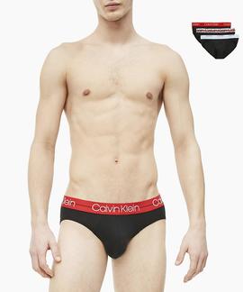 SLIPS 3 PACK HIP BRIEF NEGROS