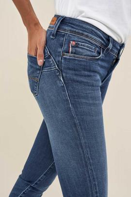 WONDER PUSH UP SKINNY FIT MEDIUM WAIST EN DENIM AZUL