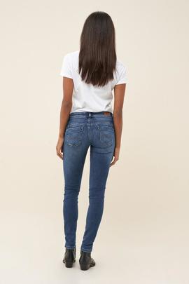 WONDER PUSH UP SKINNY FIT MEDIUM WAIST EN DENIM AZUL