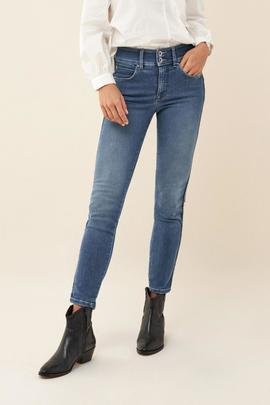 SECRET CAPRI SKINNY FIT HIGH RISE CON BANDA LATERAL