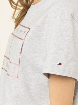 TJW OUTLINE FLAG TEE PALE GREY HEATHER