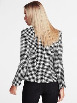 YARAM BLAZER PIED DE POUL BLACK - WHITE