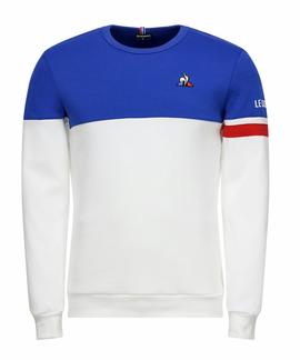 TRI CREW SWEAT Nº1 M OPTICAL WHITE / COBALT