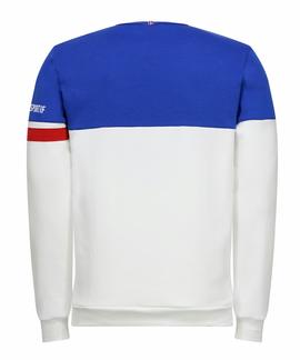 TRI CREW SWEAT Nº1 M OPTICAL WHITE / COBALT