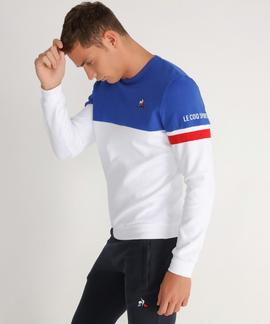 TRI CREW SWEAT Nº1 M OPTICAL WHITE / COBALT