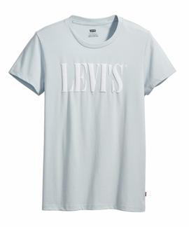 CAMISETA LEVI’S® THE PERFECT TEE 90S SERIF T2 BABY BLUE