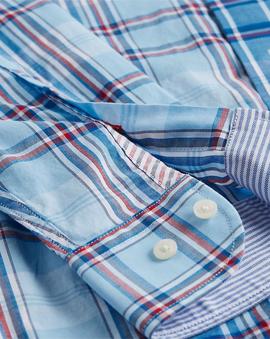 MISCALE CHECK SHIRT SAIL BLUE / REGATTA BLUE / MUL