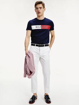 BLOCK STRIPE HILFIGER TEE DESERT SKY