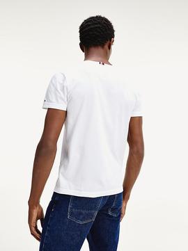 BLOCK STRIPE HILFIGER TEE WHITE