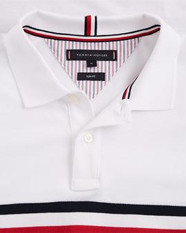 GS INSERT COLORBLOCK SLIM POLO WHITE / MULTI