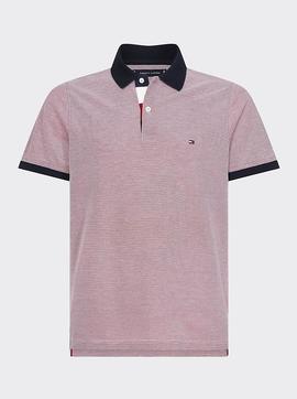 STRUCTURED SLIM POLO PRIMARY RED