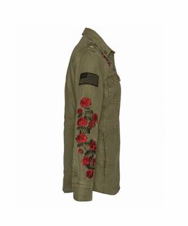 SURCHEMISE MILITAIRE BRODEE ET BADG ARMY KHAKI