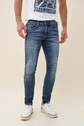 CLASH SKINNY FIT PREMIUM WASH EN DENIM AZUL