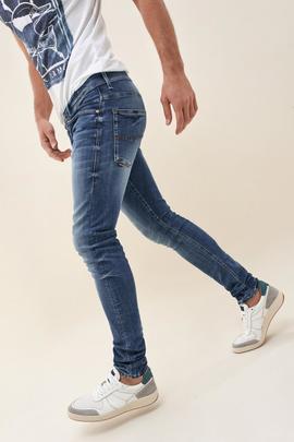 CLASH SKINNY FIT PREMIUM WASH EN DENIM AZUL