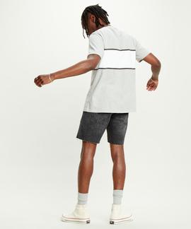 AUTHENTIC COLORBLOCK TEE M.HEATHER GREY / FORGED