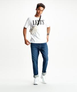 LEVI'S® RELAXED GRAPHIC TEE 90S SERIF LOGO WHITE