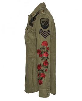 SURCHEMISE MILITAIRE BRODEE ET BADG ARMY KHAKI