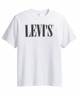 LEVI'S® RELAXED GRAPHIC TEE 90S SERIF LOGO WHITE