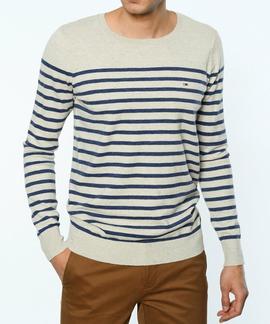 THDM BASIC CN SWEATER OATMEAL