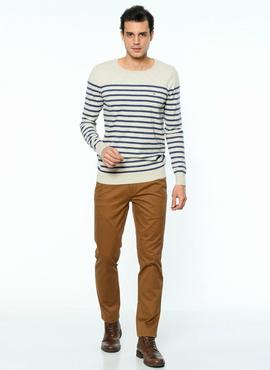 THDM BASIC CN SWEATER OATMEAL