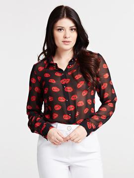 LS CLOUIS SHIRT PLAY LIPS COMBO