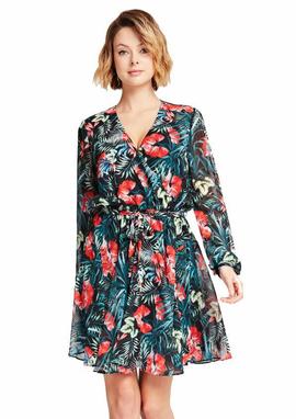 EULALIA DRESS SMALL DARK TROPIC BLACK