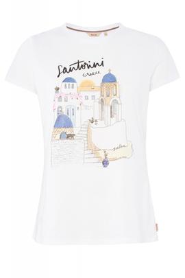 CAMISETA GRAFICA SANTORINI BLANCA