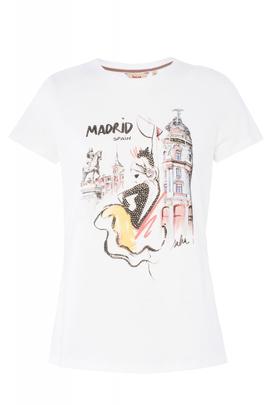 CAMISETA GRAFICA MADRID BLANCA