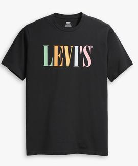 LEVI'S® RELAXED GRAPHIC TEE 90S SERIF LOGO BLACK