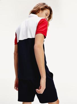 HILFIGER COLORBLOCK REGULAR POLO DESERT SKY