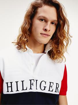 HILFIGER COLORBLOCK REGULAR POLO DESERT SKY