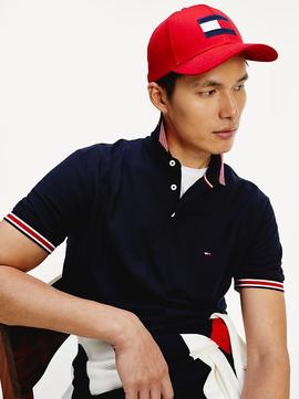 CONTRAST TIPPED COLLAR REGULAR POLO DESERT SKY