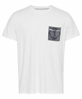 TJM CONTRAST POCKET TEE WHITE