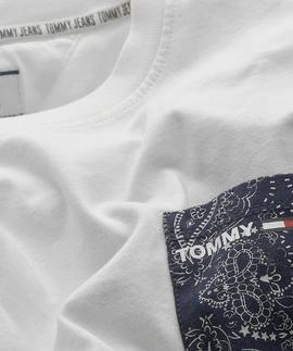 TJM CONTRAST POCKET TEE WHITE