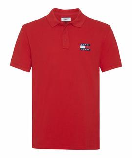 TJM TOMMY BADGE POLO RACING RED
