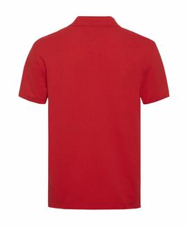 TJM TOMMY BADGE POLO RACING RED