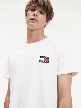 TJM TOMMY BADGE TEE REGULAR FIT WHITE