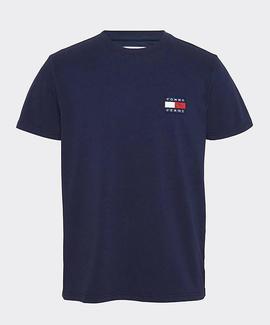 TJM TOMMY BADGE TEE REGULAR FIT BLACK IRIS