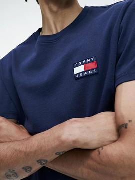 TJM TOMMY BADGE TEE REGULAR FIT BLACK IRIS