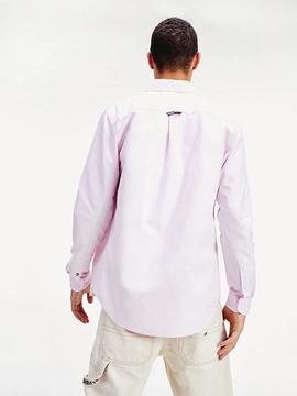 TJM OXFORD BADGE SHIRT PEARLY PINK