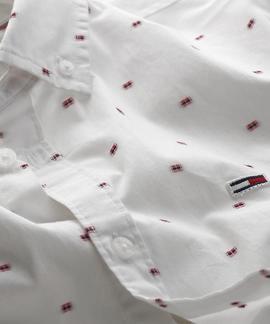 TJM SHORT SLEEVE DOBBY SHIRT WHITE / MULTI