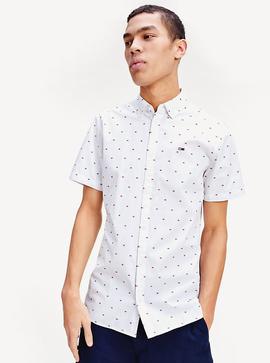 TJM SHORT SLEEVE DOBBY SHIRT WHITE / MULTI