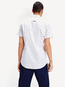 TJM SHORT SLEEVE DOBBY SHIRT WHITE / MULTI